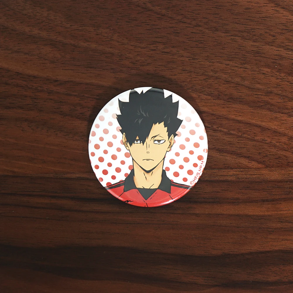 50mm Haikyu!! Anime badge Kuroo Tetsurou Bokuto Koutarou Akaashi Keiji Haikyuu Metal Badge Brooch Pin | Украшения и аксессуары