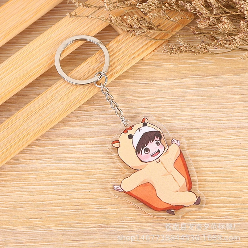 Высококачественный Женский милый мультяшный Kpop акриловый брелок для ключей