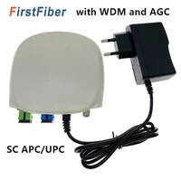ftth fiber optical receiver sc apcupc with wdm and agc mini node indoor optical receiver with white plastic case
