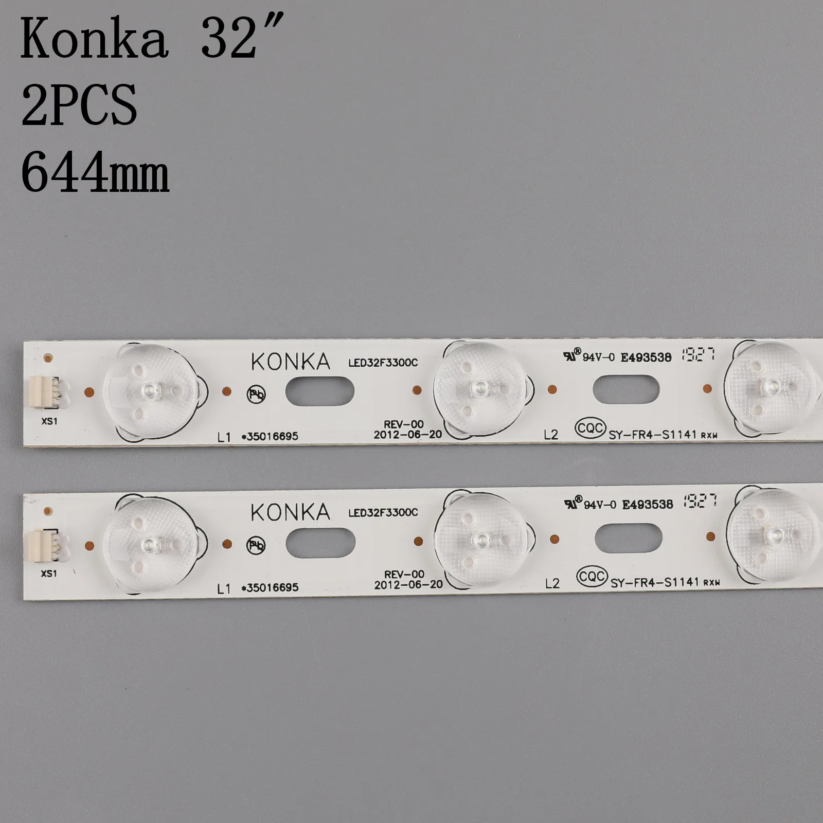 Светодиодная лента для подсветки 12 ламп телевизора Konka 32 " LED 32F3300C 35016695 35017248