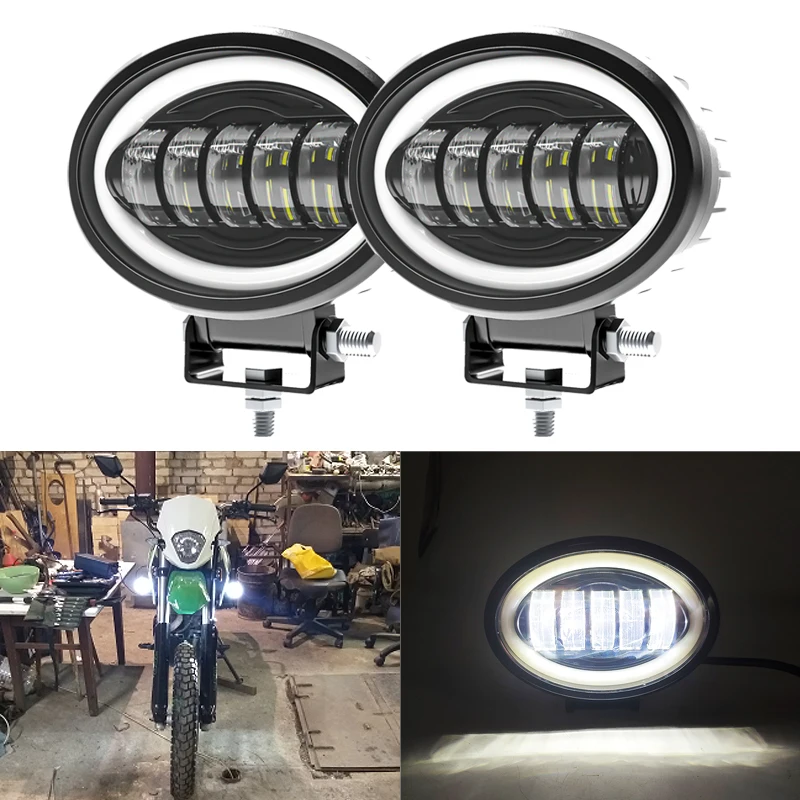 2 шт./1 шт. внедорожник 4WD овальные светодиодсветодиодный рабочие фары точечные