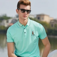 mens t shirt 2021 summer popular solid color short sleeved mens business shirt polo collar youth lapel t shirt