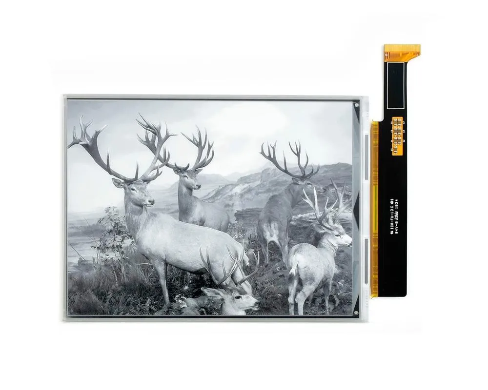 Необработанный дисплей E Ink 7 8 дюйма параллельный порт без печатной платы
