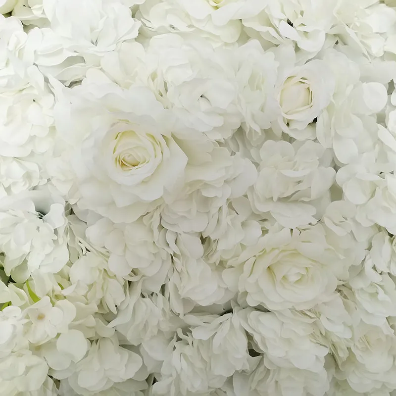 Искусственные цветы белая роза 40 х60 см настенный свадебный фон шёлковые для