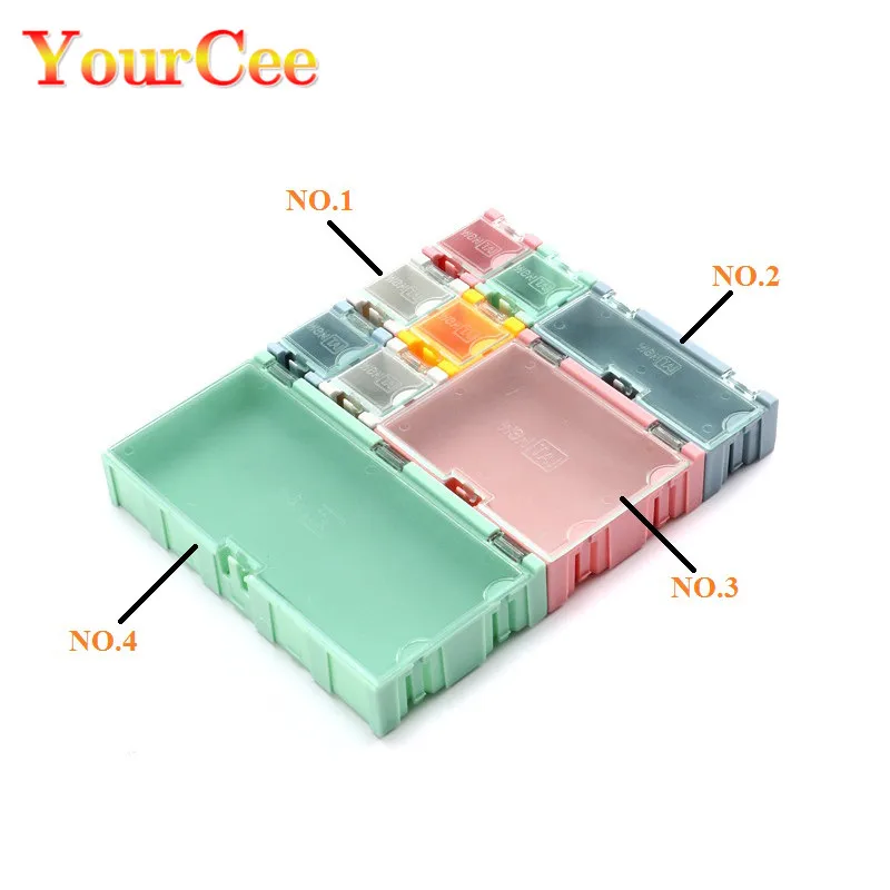 Электронный компонент ИС ящик для хранения 4 Размеры SMD SMT Коробка Чехол IC DIY