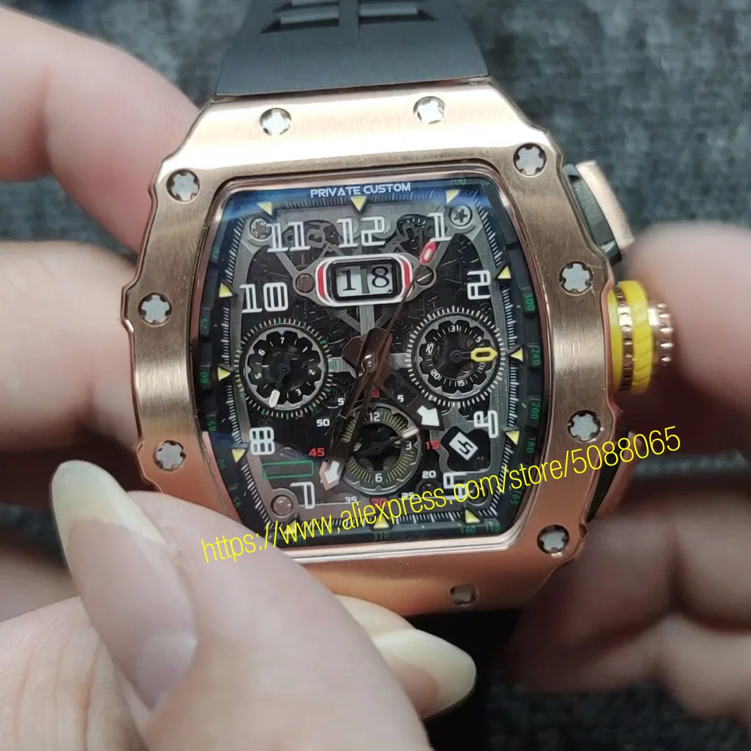 

Men's Watch Men's Automatic Watch 40mm Sapphire Glass Multifunction Luminous Stainless Steel Date 904L