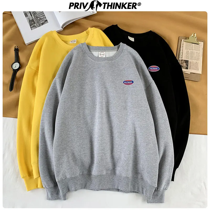 Privathinker модная уличная одежда с принтом дамские свитшоты Женская свободная одежда с круглым вырезом женские осенние пуловеры оверсайз Топы