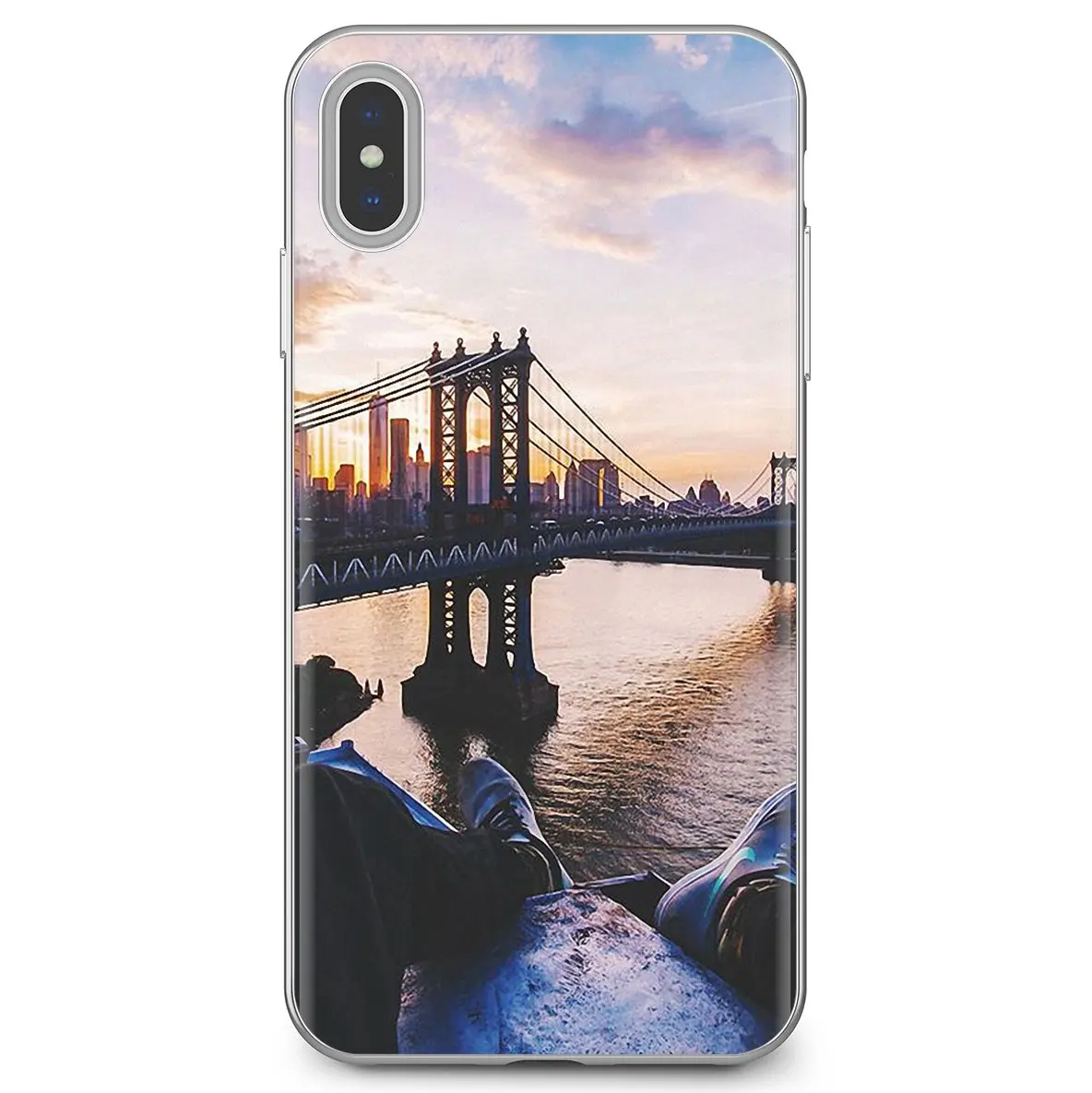 Силиконовый чехол для телефона NYC Бруклинский мост Нью-Йорк Xiaomi Redmi 4A 7A S2 Note 8 3 S 4 4X 5