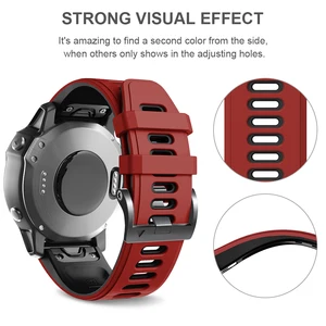 ANBEST 26 мм 22 мм 20 мм ремешок для Fenix 6X силиконовый ремешок с быстросъемным ремешком для Fenix 6 5 6X 5X Plus945935