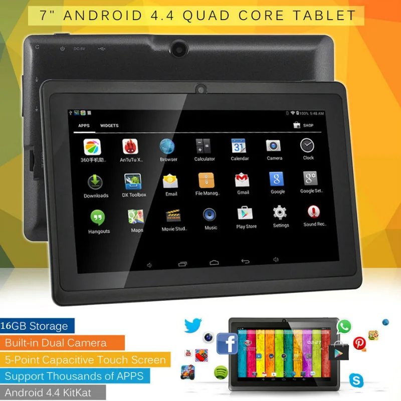 

Tablet PC Q88 8GB+512GB 7.0 inch Android 4.4 WiFi Touch Screen Global Version Quad-core Children's Tablets