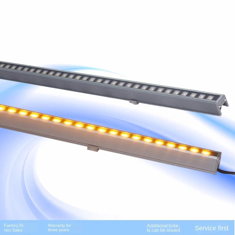 

10pcs 12w LED Wall Washer Dmx512 Rgb External Control Landscape Light DC 24V Outdoor Lights Wall Linear Lamp Wallwasher