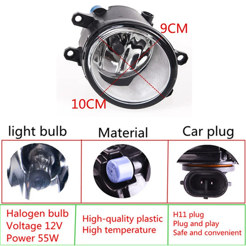 PMFC противотуманная фара в сборе высокая яркость противотуманные фары для Toyota