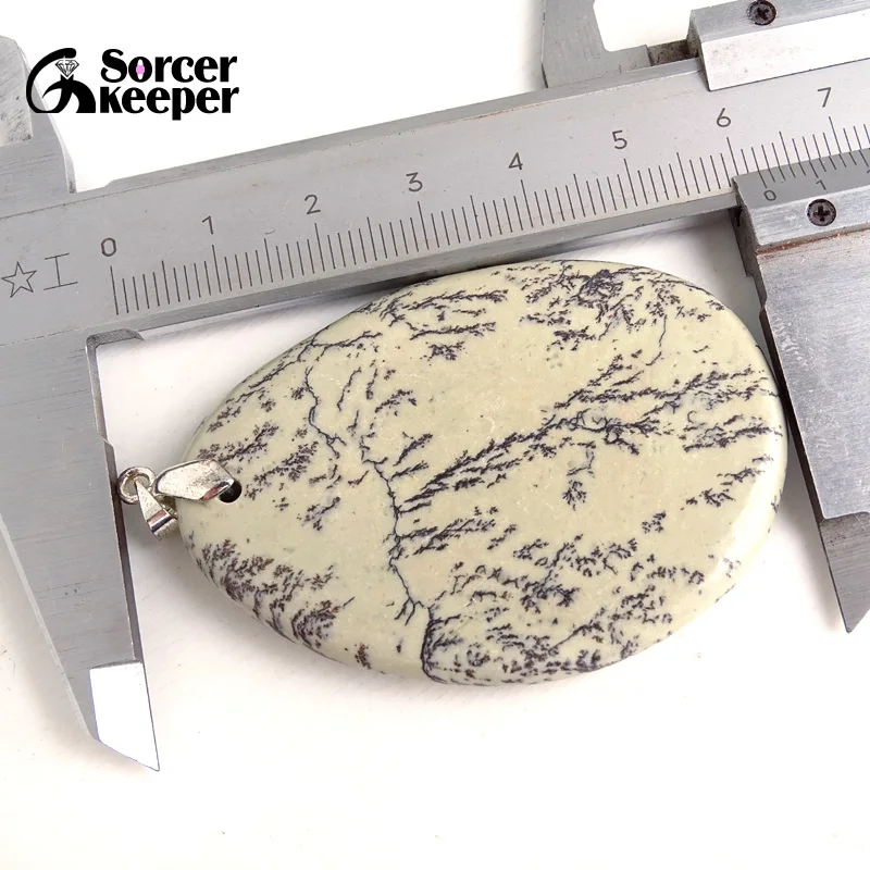 Модное ожерелье для женщин и мужчин зеленые натуральные камни Dendrite моховые Агаты