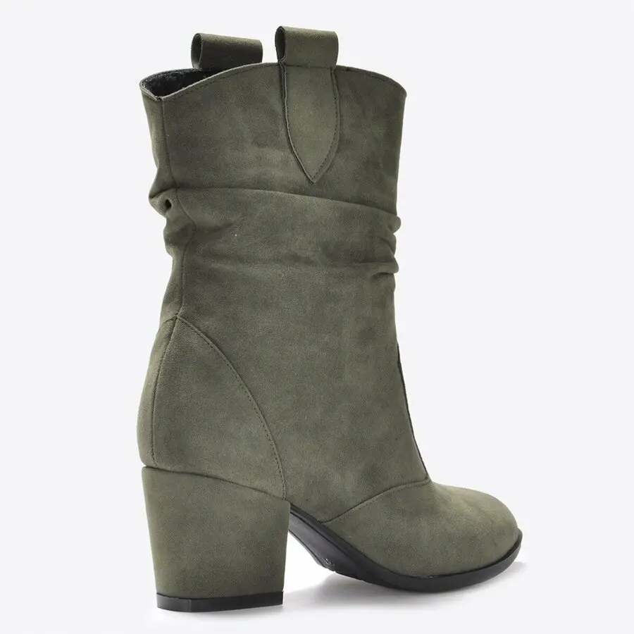 

Women Boots Mink Shoes Women Khaki Boots Vzn20-049K