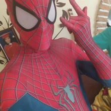 Adultes enfants lincroyable dguisement Halloween TASM2 Zentai Cosplay Costume Lycra corps complet