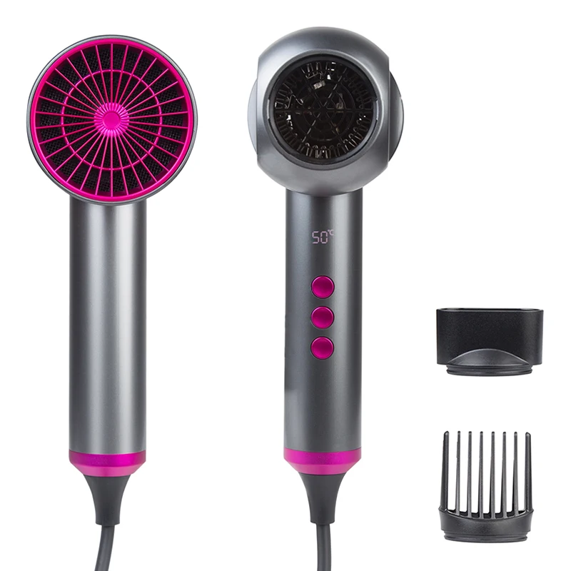 

New Hair Dryer DC Motor Eletric Hair Dryers Negative Ionic Hairdryer Blow For Barber Styler 1500W Strong Wind Hot Air Brush