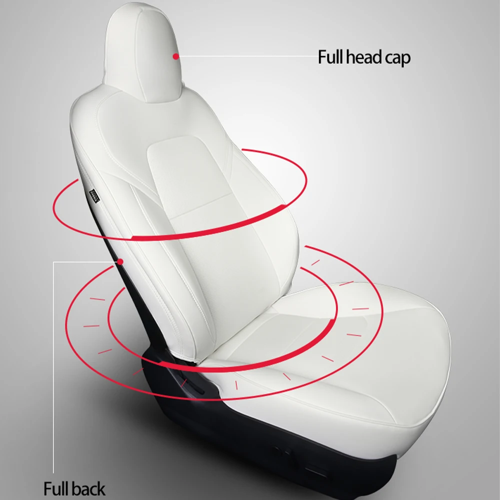 Чехол для автомобильного сиденья Tesla Model 3 Y 2 шт. кожаный водонепроницаемый чехол