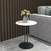 wrought iron slab side table corner table living room small coffee table marble small round table sofa balcony small table