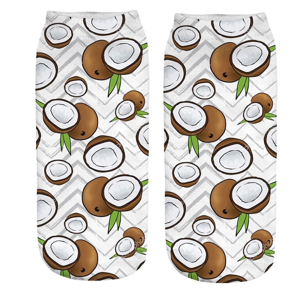 SAGACE женские носки 3D мультфильм забавные безумные милые фруктовые потрясающие