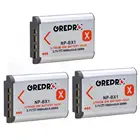 3 шт., аккумуляторы для Sony NP BX1 NPBX1, DSC RX1 RX100 M3 M2 RX1R WX300 HX300 HX400 HX50 HX60 HX80 HX90V FDR X1000V X1000VR