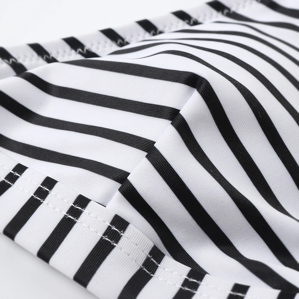 Сексуальный пуш ап бикини 2020 полосатый набор Холтер бандажный купальник женский