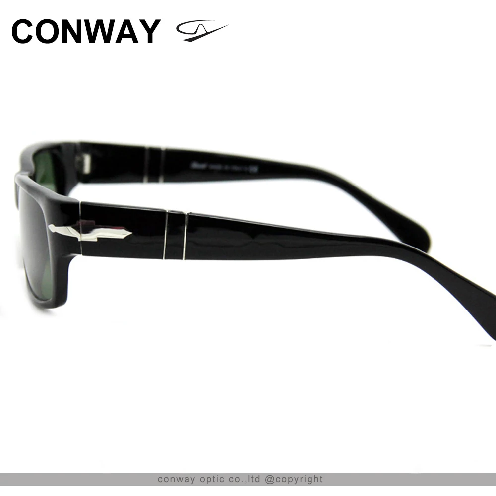 Женские/мужские солнцезащитные очки Conway в металлической оправе цвет
