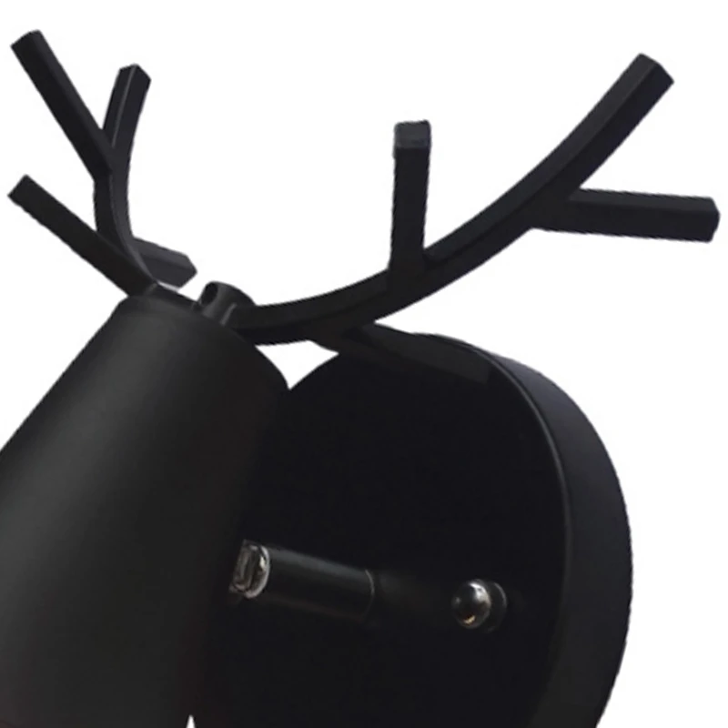 

Nordic Antler Wall Lamp Simple Living Room Bedroom Bedside Stairs Aisle Children's Room Deer Head Wall Lamp