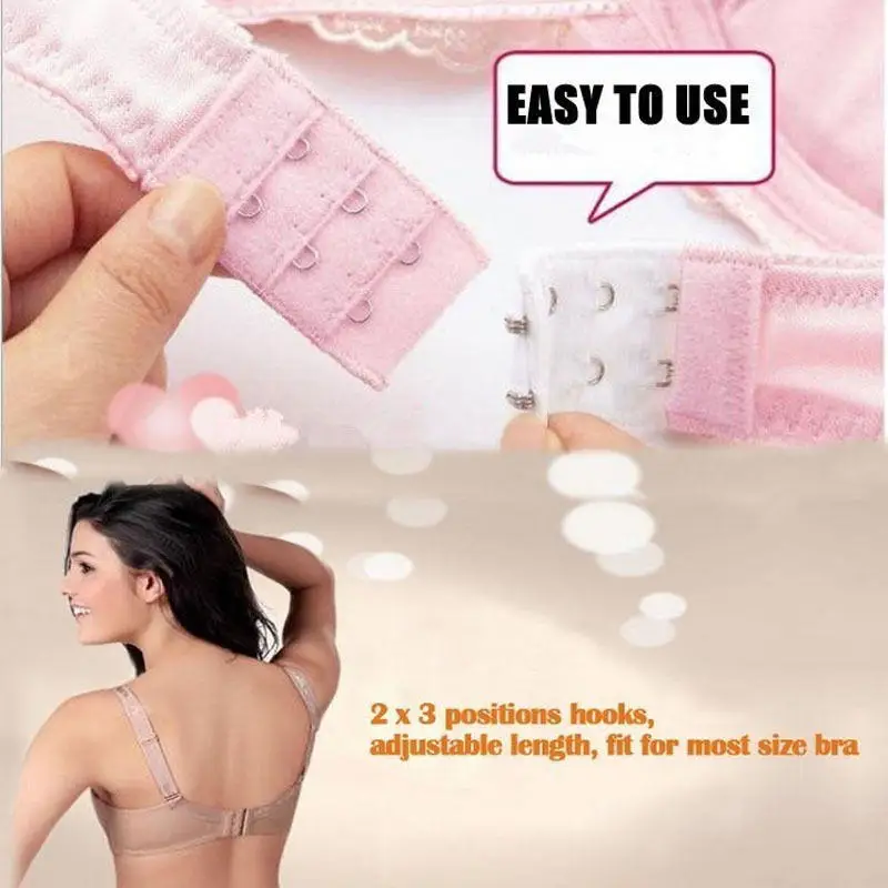 3 шт. бюстгальтеры ремень удлинение пряжки ряда 2 крючка застежка ремни Для женщин