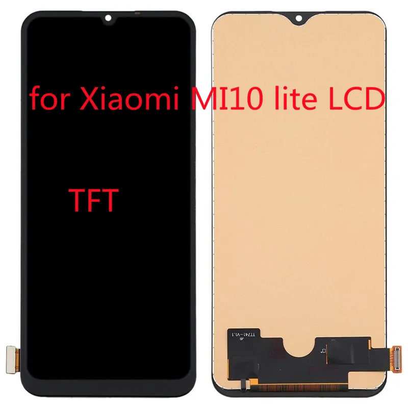 Pantalla t&aacute;ctil original de 6,57 pulgadas, compatible con Xiaomi 10 lite, prueba del 100%, compatible con Xiaomi MI10 lite 5G-1