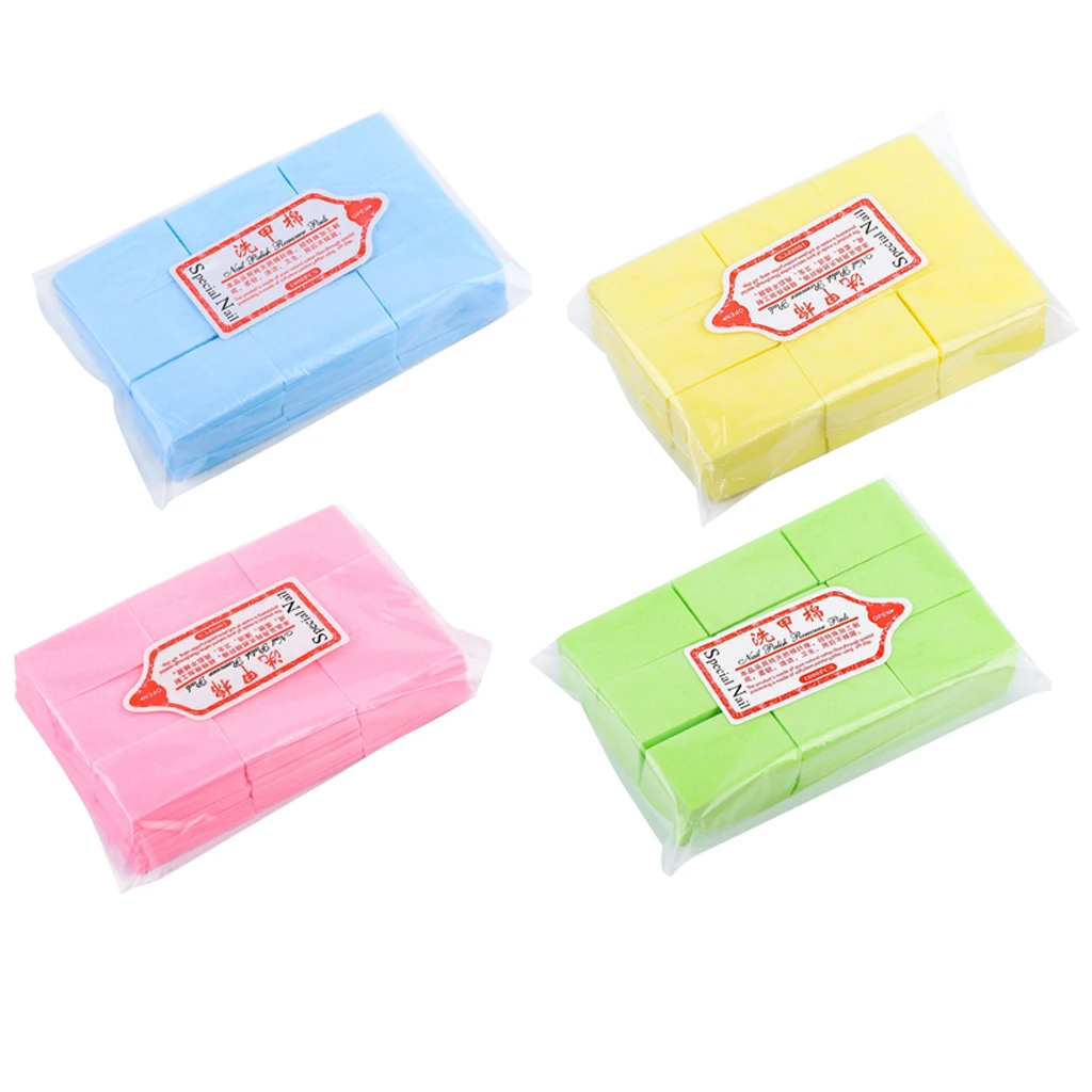 

600X Women Girls Disposable UV Gel Polish Remover Wrap Nail Wipe Cotton Pads