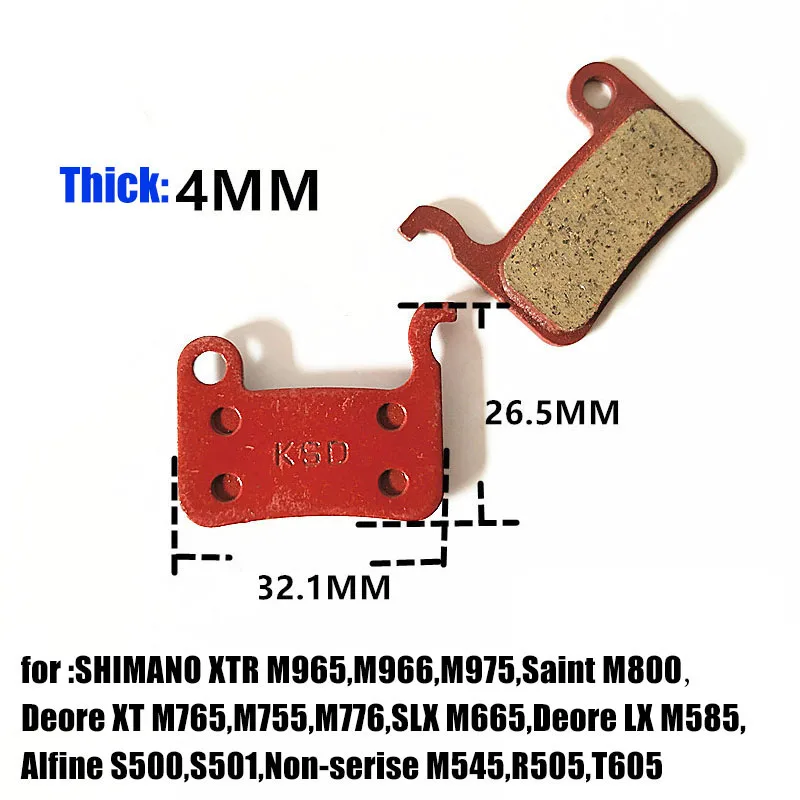 1 пара велосипедные дисковые Тормозные колодки керамические блоки MTB для Hayes Stroker RYDE, Dyno Sport велосипедные аксессуары часть - Цвет: 4