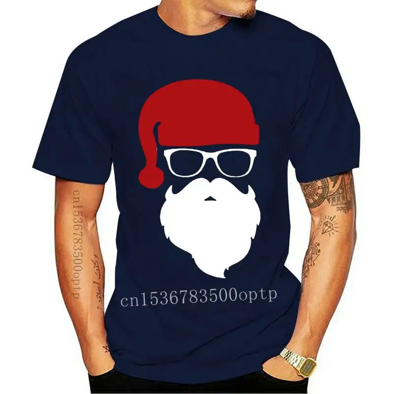 

New HOT! summer brand Santa Father Christmas Festive Custom Funny T Shirt Men Short Sleeve T-shirt homme Top Tees