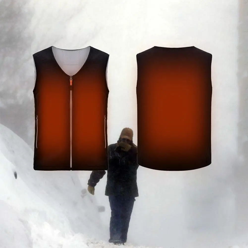 

Outdoor Sports Fishing Skiing Electric Heated Vest USB Intelligent Adjustable Temperature Ski Heating Vest Heated Jacket