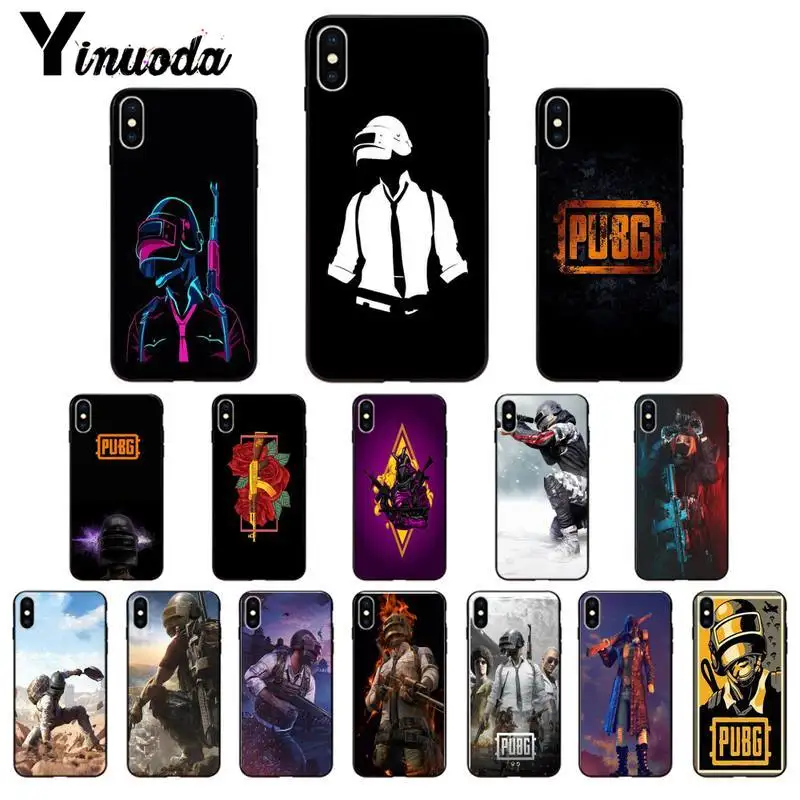 Роскошный чехол Yinuoda pubg с уникальным дизайном для телефона iPhone 11 8 7 6 6S Plus X XS MAX 5 5S SE