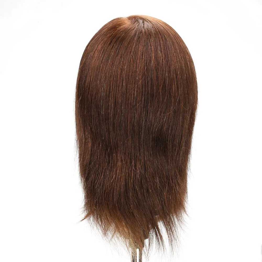Мужская Борода коричневый 100% настоящие волосы животных парик голова модель