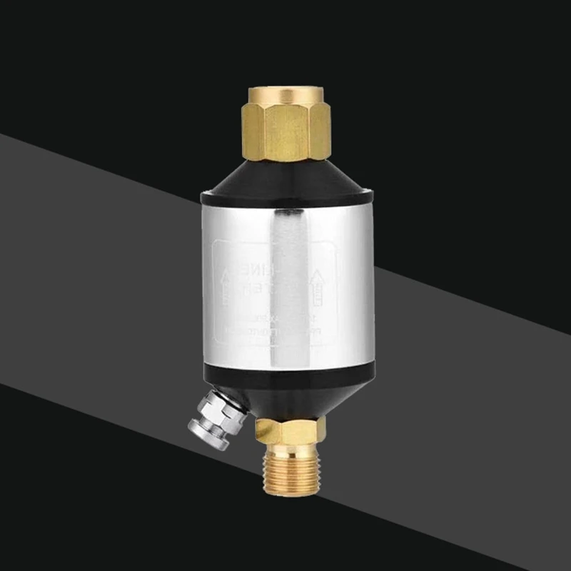 

Oil Water Separator G1/4 Inlet Outlet Air Compressor Filter for Paint Sprayer Y4QC