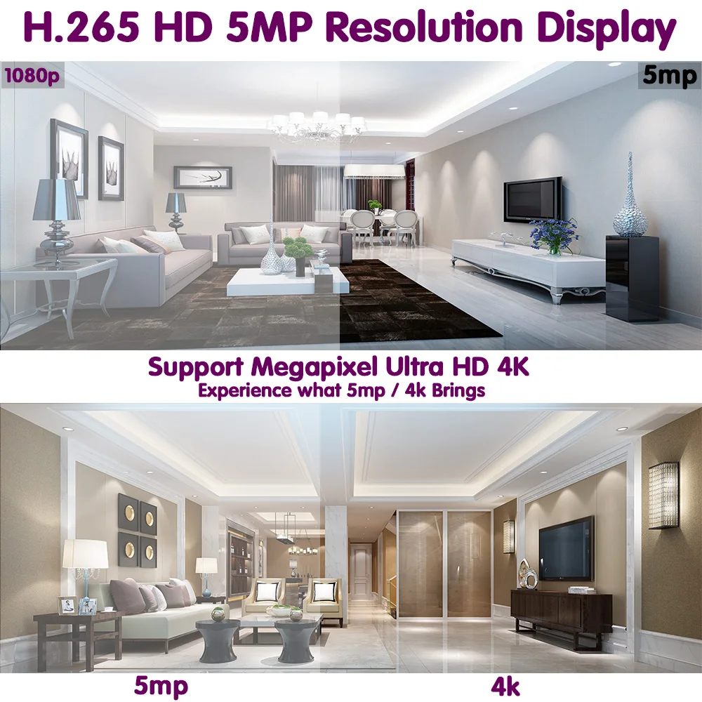 

16CH 5MP 4K Ultra HD PoE 8CH 4K H.265 NVR 5MP IP66 POE CCTV 4T HDD