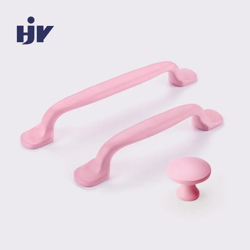 

Children's Furniture Handles Pink Cabinet Knobs Zinc Alloy Metal Handle 96mm Wardrobe Handle Drawer Pull for Baby Kids' Room