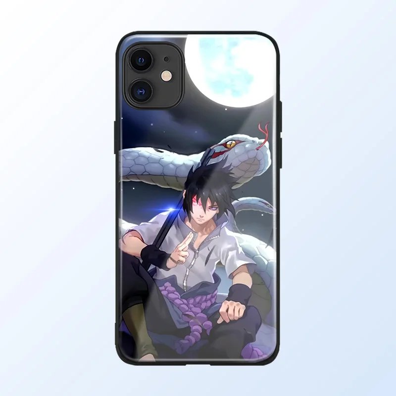 Чехол для телефона Sasuke Uchiha Shippuden с аниме стеклянный чехол iPhone SE 6s 7 8 x xr xs 11 pro max Samsung