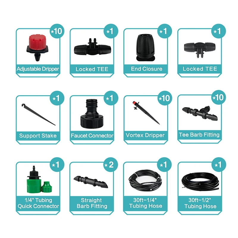 Садовая DIY система капельного автоматического орошения наборы|Наборы для полива|