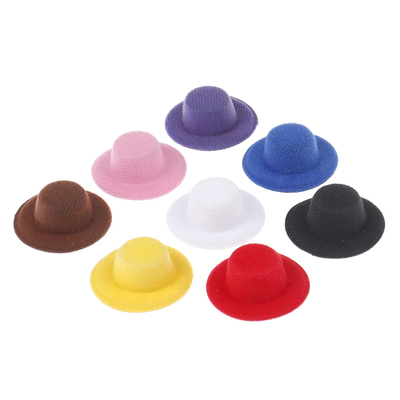 

Fashion Dollhouse Miniature Hat Magic Hat Gentleman Hat Headwear Accessories Doll Decor
