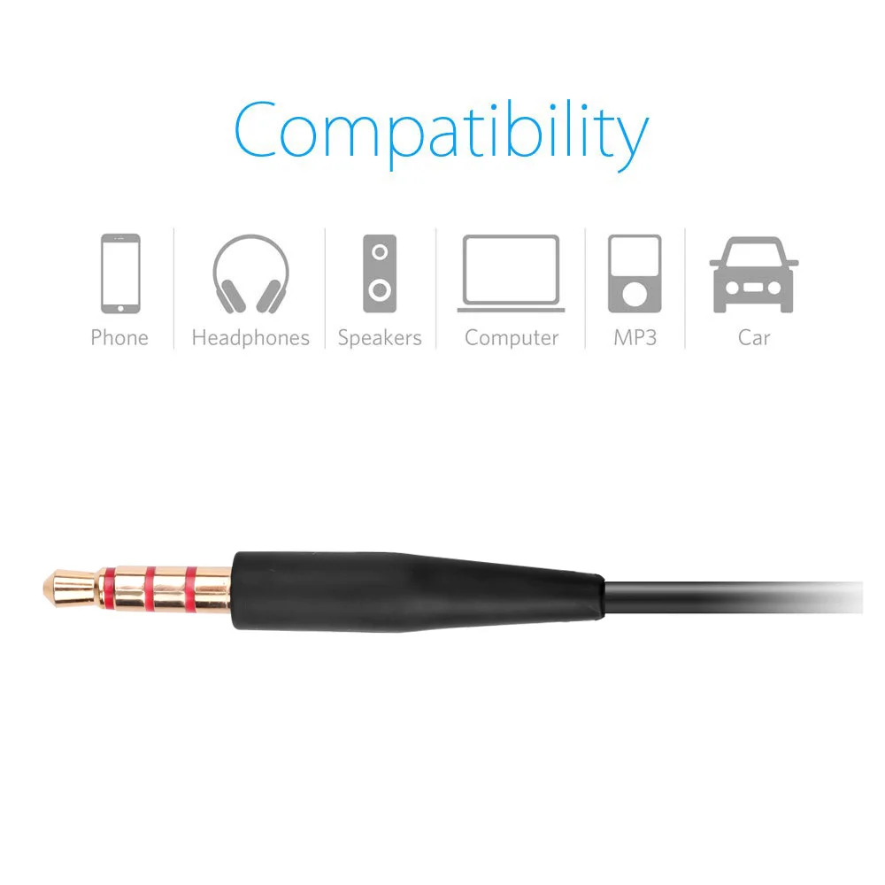 KEBIDU 2 цвета микрофонный кабель наушники аудио шнур для Soundtrue On Ear с пшеницей QC35 QC25