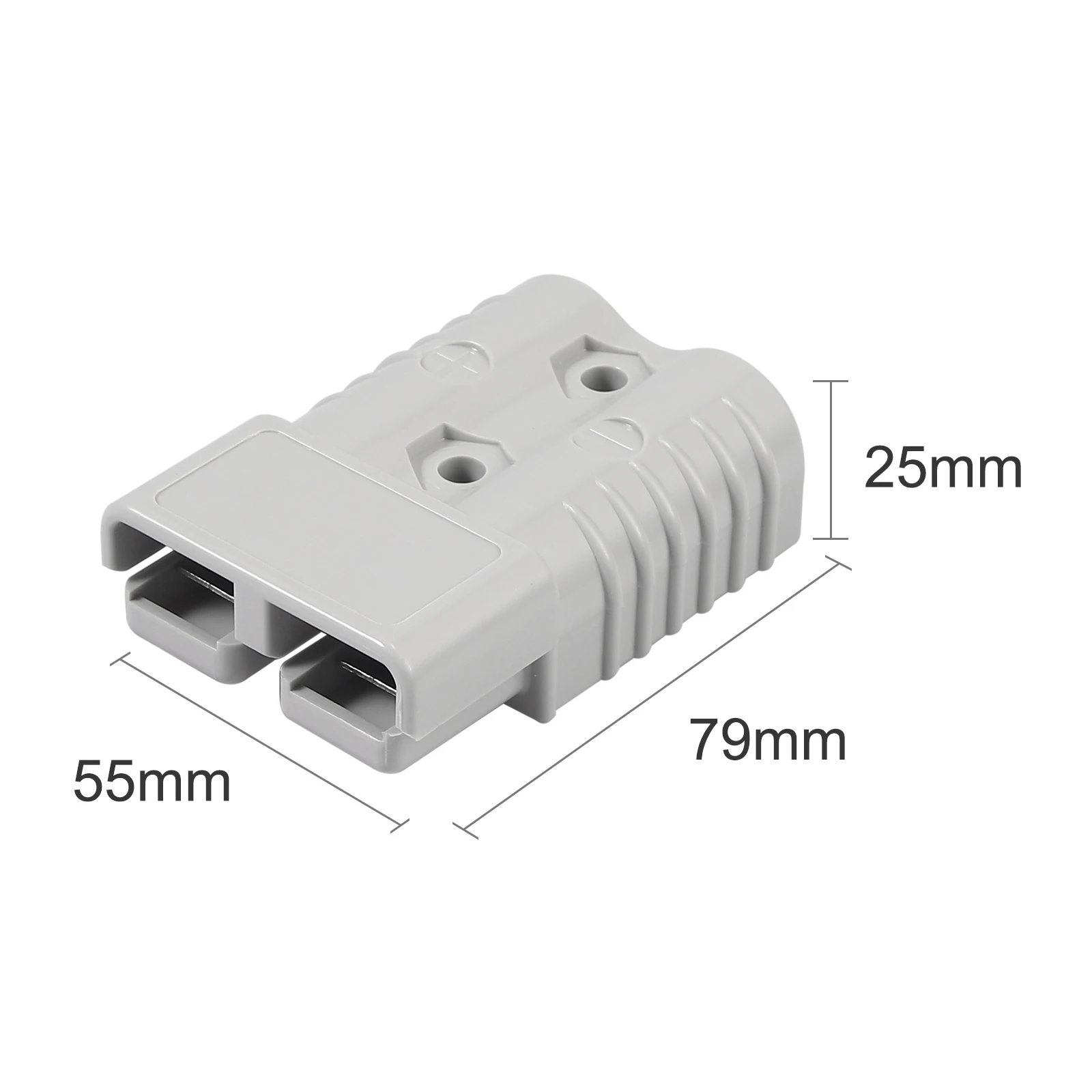 TANiCE 2Pcs 175A 600V For Anderson Style Plug Connectors With 1/0 AWG Silver Plated Solid Copper Terminal AC/DC Power Tool Kit |