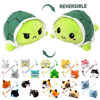 reversibles cat kids soft gift plushie plush animals double sided flip doll toy peluches for cute girl tortoise toys