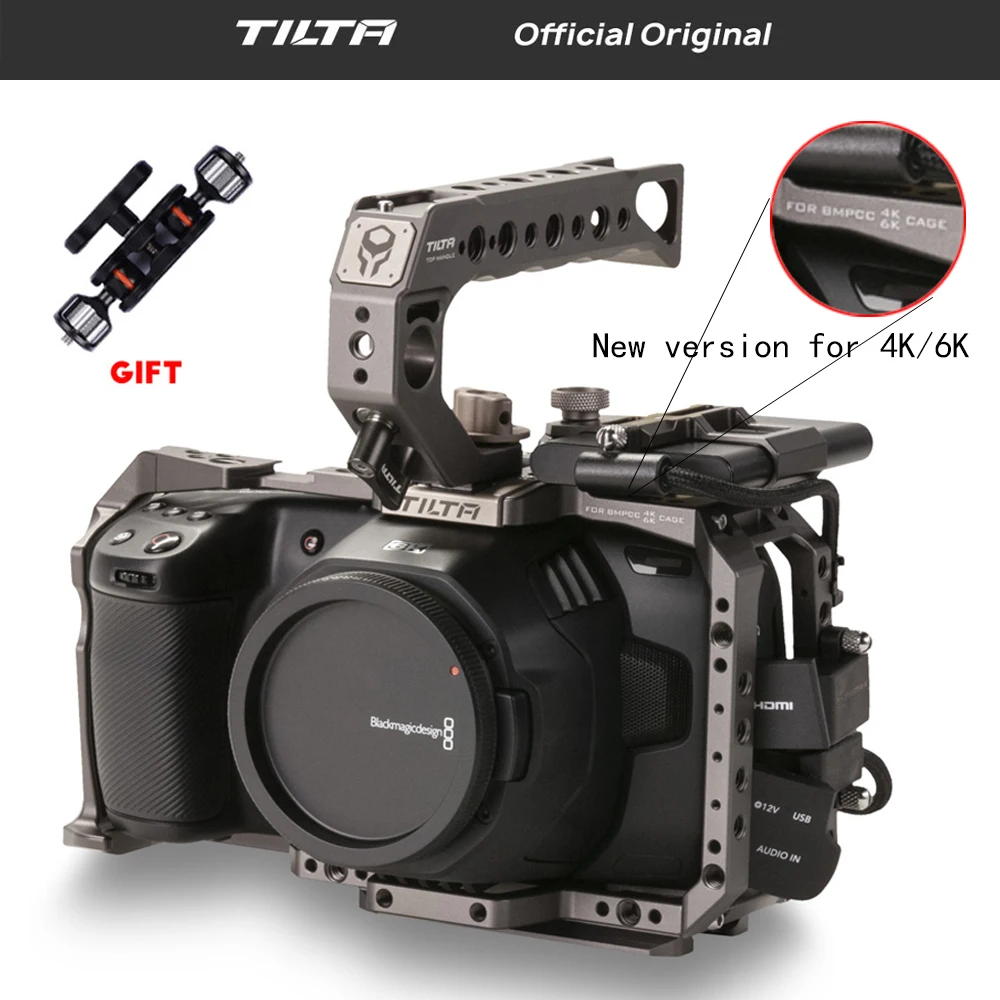 TA T01 B G для камеры Tilta BMPCC 4K/6K с полным держателем накопителя SSD 4K Основной комплект