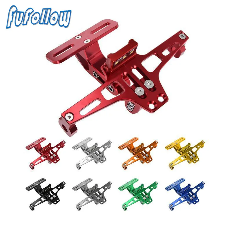 

For CFMOTO 150NK 250NK 400NK 650NK 400GT 650TR-G 650MT For Honda CB 599 919 Motorcycle Angle Aluminum License Number Plate Frame