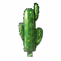 50pcs mini green character shape mexican cactus foil balloon outdoor festival botanical garden advertising decoration air globos