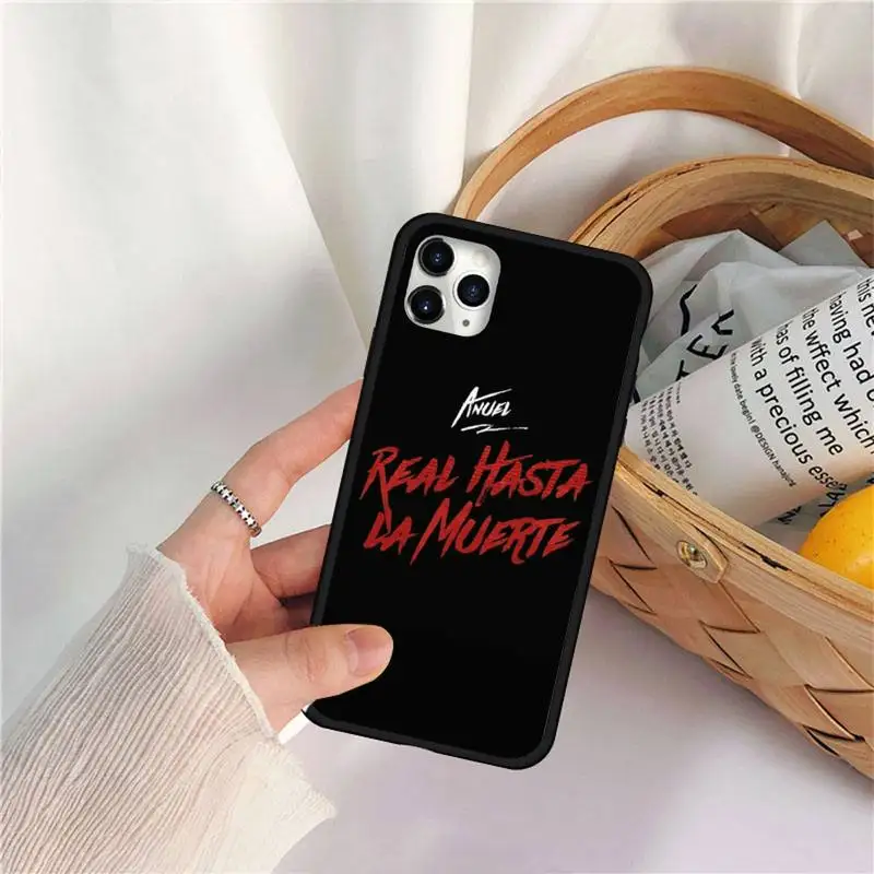 

Anuel AA Real Hasta La Muerte Phone Case for iPhone 11 12 pro MINI XS MAX 8 7 6 6S Plus X 5S SE 2020 XR