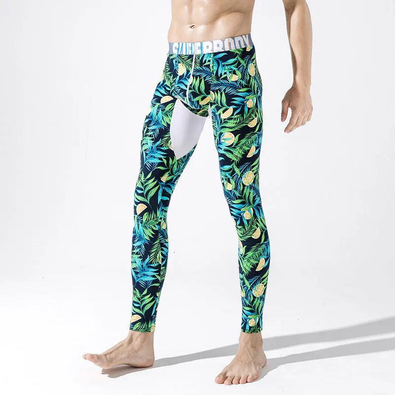 2019 сексуальное хлопковое термобелье мужские длинные брюки John зимние леггинсы