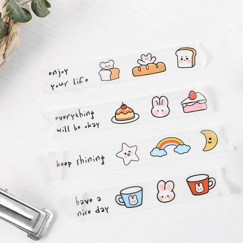 1 шт. тонких листов Kawai лента Washi девочек счастливый выбор Сделай Сам Стикеры s